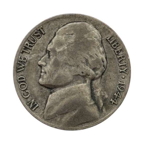 1944 Jefferson Silver War Nickel