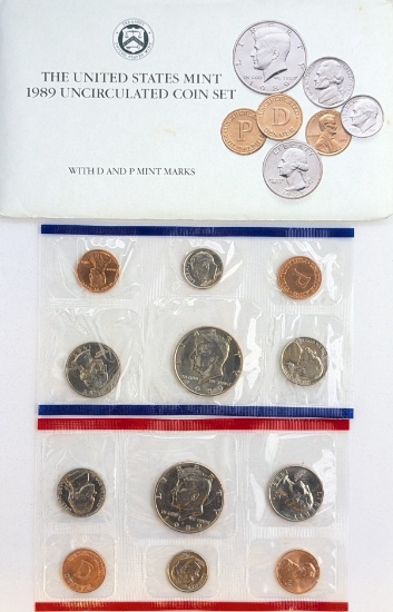 1989 US Mint Uncirculated Coin Set