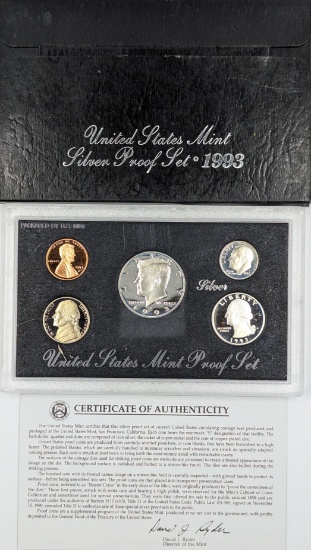 1993 Silver US Mint Proof Set w/ COA