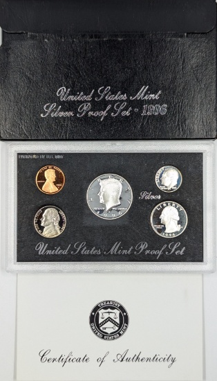 1996 Silver US Mint Proof Set w/ COA
