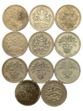 Lot of 11 UK Pounds - 1983-2002