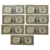 Lot of 7 $1 Notes from 1935 or 1957 - Silver Certificates