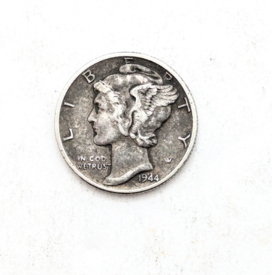 1944 Silver Mercury Dime