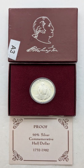 1982-S Proof Silver Washington Commemorative Half Dollar - 250th Anniversary