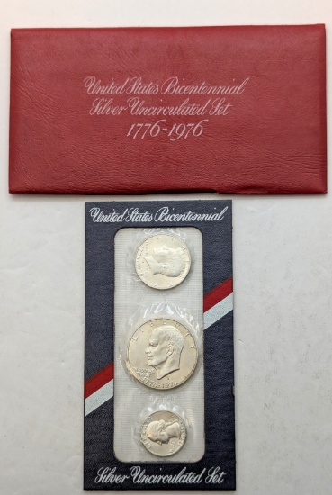 US Mint Bicentennial Silver 3 -Coin Uncirculated Set