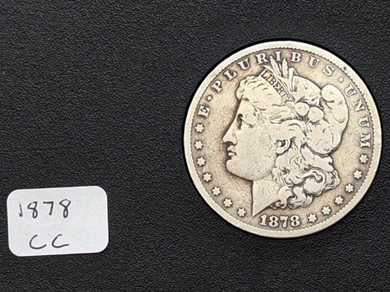 FEATURE 1878-CC Morgan Silver Dollar - Carson City Mint