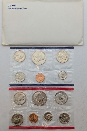 1981 US Mint Uncirculated Coin Set