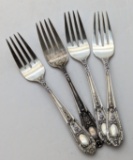 Lot of 4 Sterling Silver Fontaine by International Vintage Flatware Forks