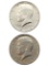 Lot of 2 Silver 1964 John F Kennedy Half Dollars