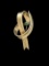 12K Gold filled Winard Ribbon Brooch