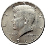 1964 Silver John F Kennedy Half Dollar