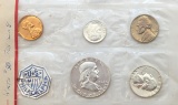 1962 US Mint Uncirculated Coin Set w/ Silver Dollar, Quarter & Dime