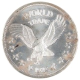 1 Ounce Fine .999 Silver Round - World Trade Unit
