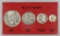 Silver Peace Series w/ Peace, Franklin Half, Washington Quarter, Mercury Dime
