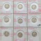 Lot of 9 Silver Mercury Dimes - 1940-1944