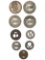 Lot of 9 Transportation Tokens