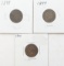 Lot of 3 Indian Head Cents - 1898-1900