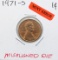 ERROR 1971-S Lincoln Cent - Misaligned Die error