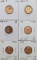 Lot of 6 Lincoln Cents - 1941-1967 - Mixture of Wheat or Memorial