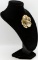 Vintage MJ Gold tone Flower Brooch