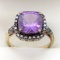 Sterling Silver Purple Ladies Ring