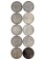 Lot of 10 Morgan Silver Dollars - 1879-1901