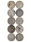 Lot of 10 Morgan Silver Dollars - 1879-1900