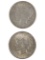 Lot of 2 Silver Peace Dollars - 1922-D, 1922