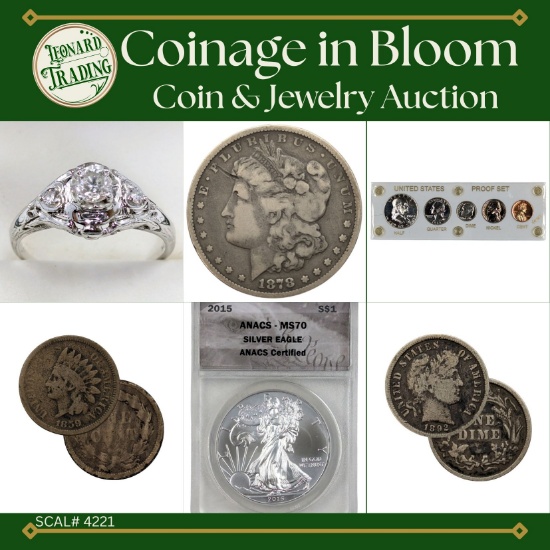 Coinage in Bloom - Coin & Jewelry Auction