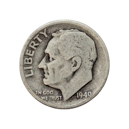 1949-D Silver Roosevelt Dime - KEY DATE