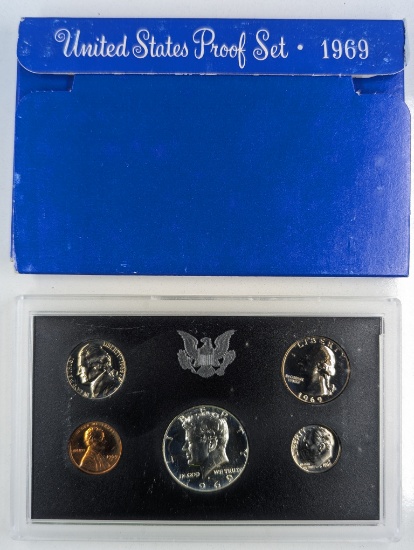 1969 Proof Set with 40% Silver Kennedy