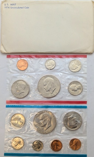 1974 US Mint Uncirculated Coin Set