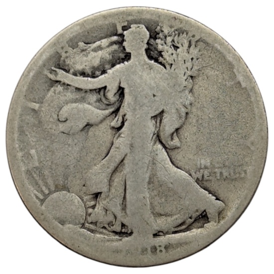 1918-D Silver Walking Liberty Half Dollar - KEY DATE