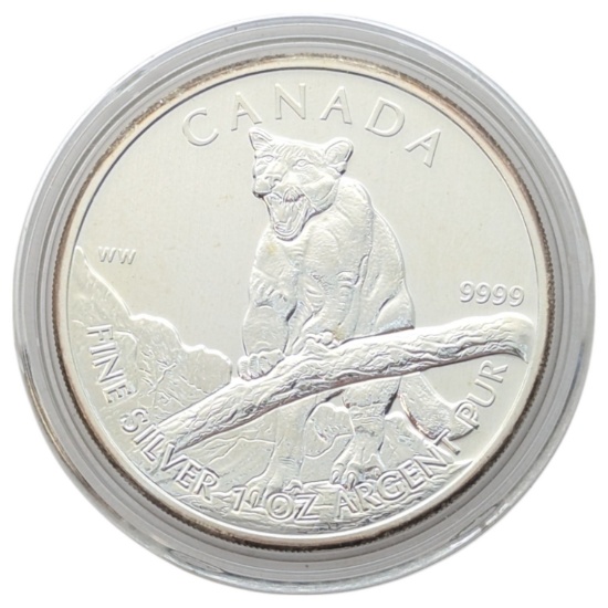 1 Ounce Fine .999 Silver Round - 2012 Canada $5