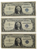 Lot of 3 - 1957 $1 Note - Silver Certificate