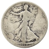 1918-S Silver Walking Liberty Half Dollar - KEY DATE