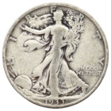 1933-S Silver Walking Liberty Half Dollar