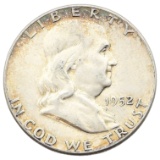 1952 Silver Franklin Half Dollar - Toned