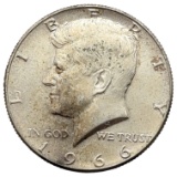 1966 Silver John F Kennedy Half Dollar