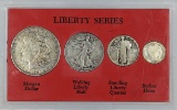 Silver Liberty Series w/ Morgan, Walker Half, Standing Quarter, Barber Dime