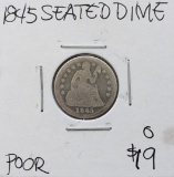 1845 Silver Seated Liberty Dime