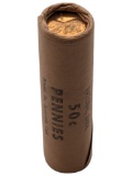 Original Bank Roll of 50 - 1962-D Lincoln Cents - BU