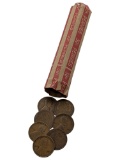 Roll of 50 Mixed 1920's Wheat Cents