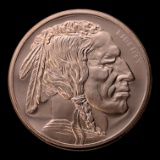 1 Ounce Fine .999 Copper Round - Buffalo
