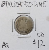 1891 Silver Seated Liberty Dime