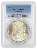 PCGS 1921 MS63 Morgan Silver Dollar