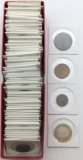 Large Lot of 100+ Foreign Coins in Flips - UK, Hungary, etc.
