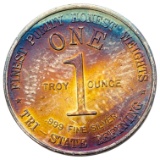 1 Ounce Fine .999 Silver Round - Tri State Refining - Beautifully Toned