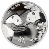 30g Fine .999 Silver Round - 2023 China Panda