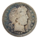 1907-O Silver Barber Quarter